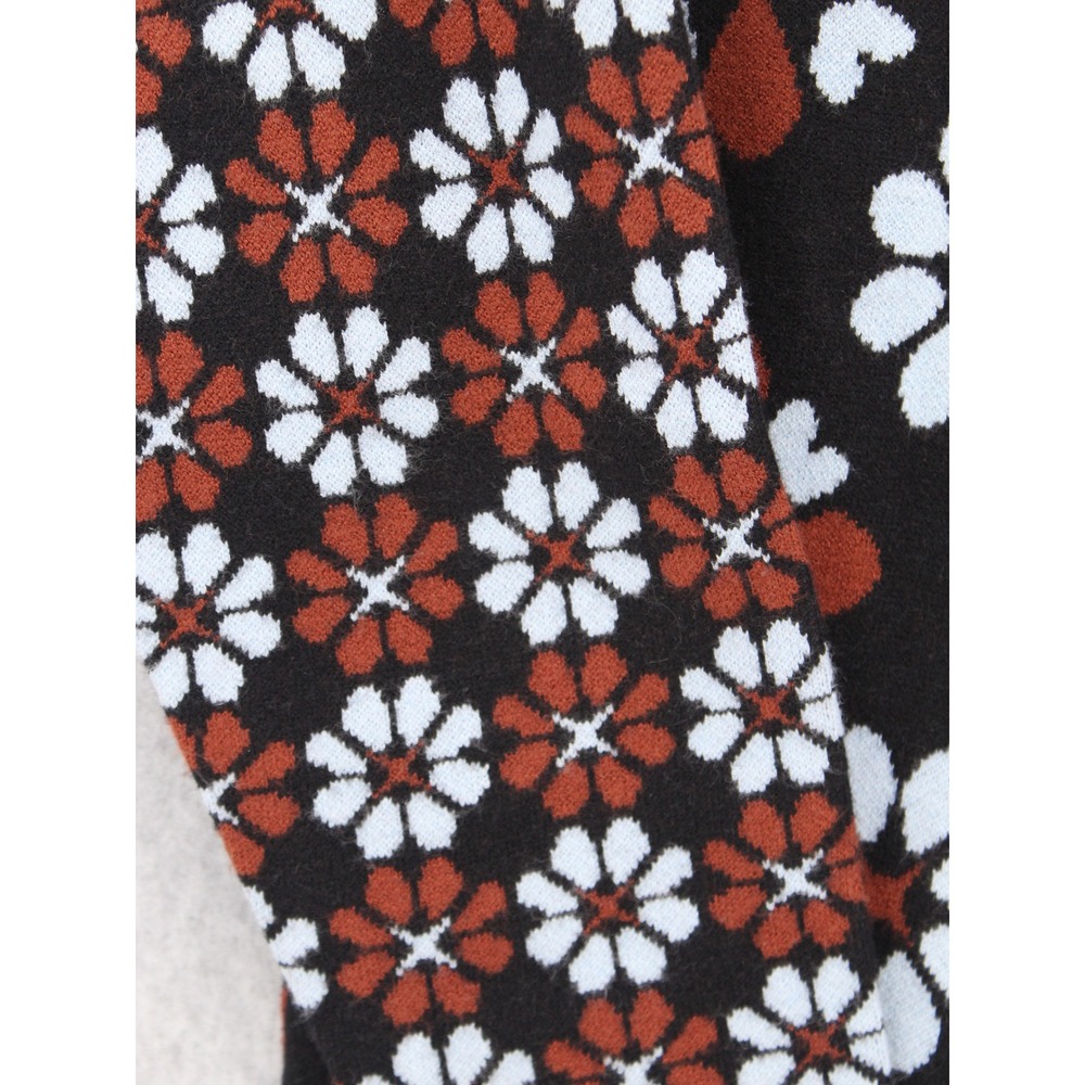 Maeve Anthropologie Carys Mock Neck Sweater Black Rust XXS - Picture 4 of 11